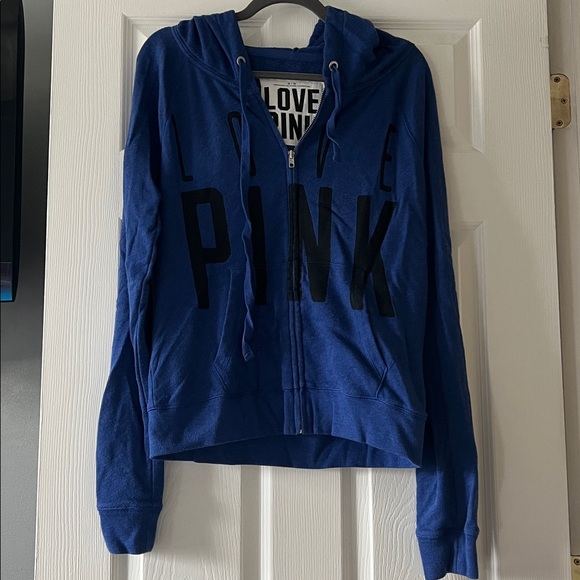 Victoria's Secret Tops - Victoria's Secret Blue Love Pink Jacket